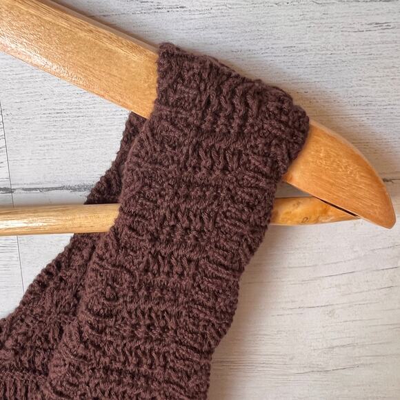 Loft Sweater Womens Size Large Chocolate Brown Sleeveless Knit Fall Wear - Picture 6 of 13